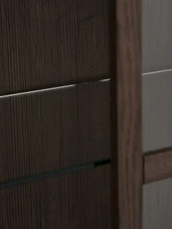 Vitrinekast VESTERBY 2 deuren donker eiken