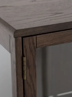 Vitrinekast VESTERBY 2 deuren donker eiken