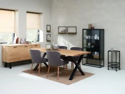 Vitrinekast VIRUM 2 deuren zwart