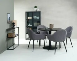 Vitrinekast VIRUM 2 deuren zwart