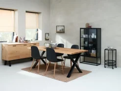 Vitrinekast VIRUM 2 deuren zwart