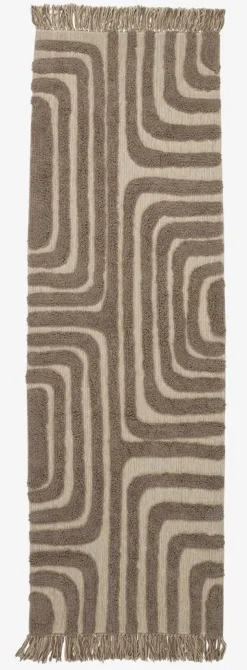 Vloerkleed BERGASTER 65x200 bruin/beige