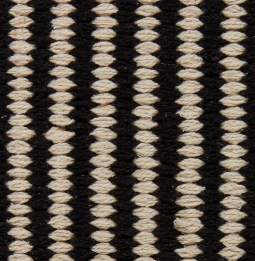 Vloerkleed HOSTA 65x140 zwart/beige