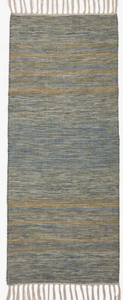 Vloerkleed KUBJELLE 65x160 groen/blauw