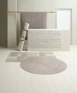 Vloerkleed MASKROS Ø160 taupe/beige