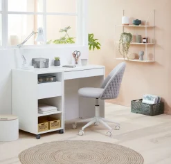 Vloerkleed SANDELTRE Ø120 naturel/grijs