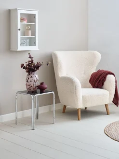 Wandkast MALLING 1 glazen deur wit