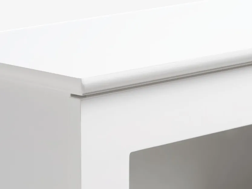 Wandkast MALLING 1 glazen deur wit