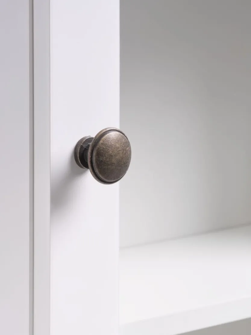 Wandkast MALLING 1 glazen deur wit