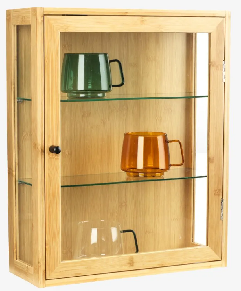 Wandkast RIBE 1 glazen deur naturel