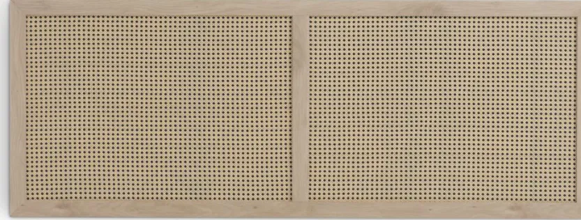 Wandpaneel HALMSTAD 160x60 eiken kleur