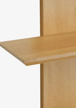 Wandplank BORUM 4 schappen eiken kleur