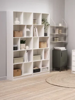 Wandplank HEJLSMINDE 3 schappen wit/naturel