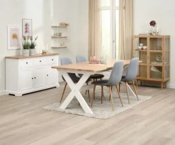 Wandplank HEJLSMINDE 3 schappen wit/naturel