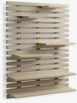 Wandplank KETTINGE 6 schappen naturel