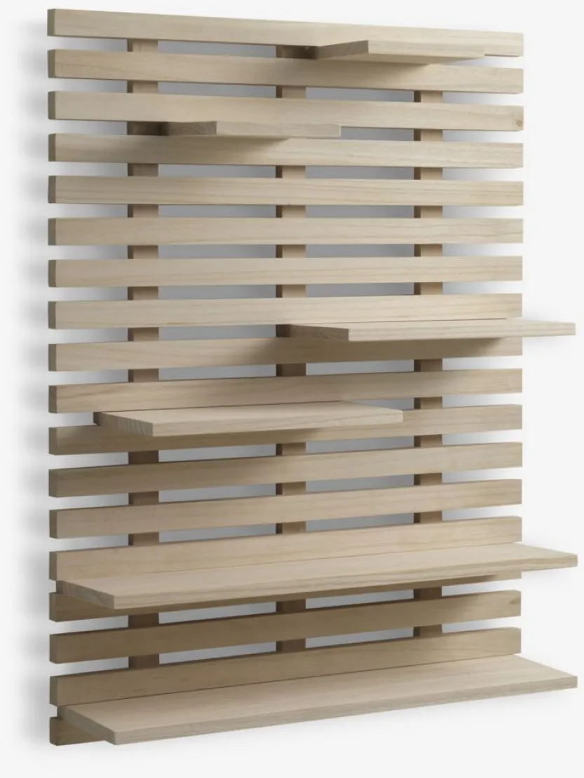 Wandplank KETTINGE 6 schappen naturel