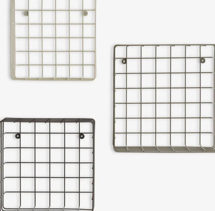 Wandplank STENUM beige/bruin/donkerbruin 3 stuks