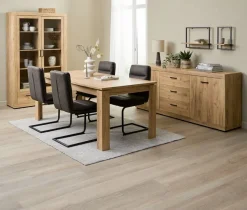 Wandplank TRAPPEDAL 2 stuks eiken kleur/zwart