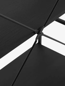 Wandrek ASTRUP 6 schappen zwart