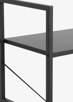 Wandrek ASTRUP 4 schappen zwart