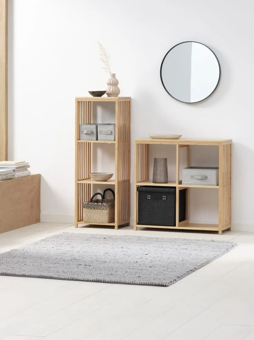 Wandrek BALLUM 4 schappen bamboe