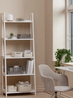 Wandrek HERNING 5 schappen wit