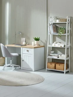 Wandrek HERNING 5 schappen wit