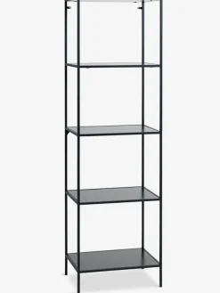 Wandrek HORBELEV 5 schappen smal zwart