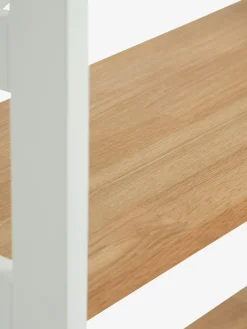 Wandrek INTRUP 3 schappen wit/eiken