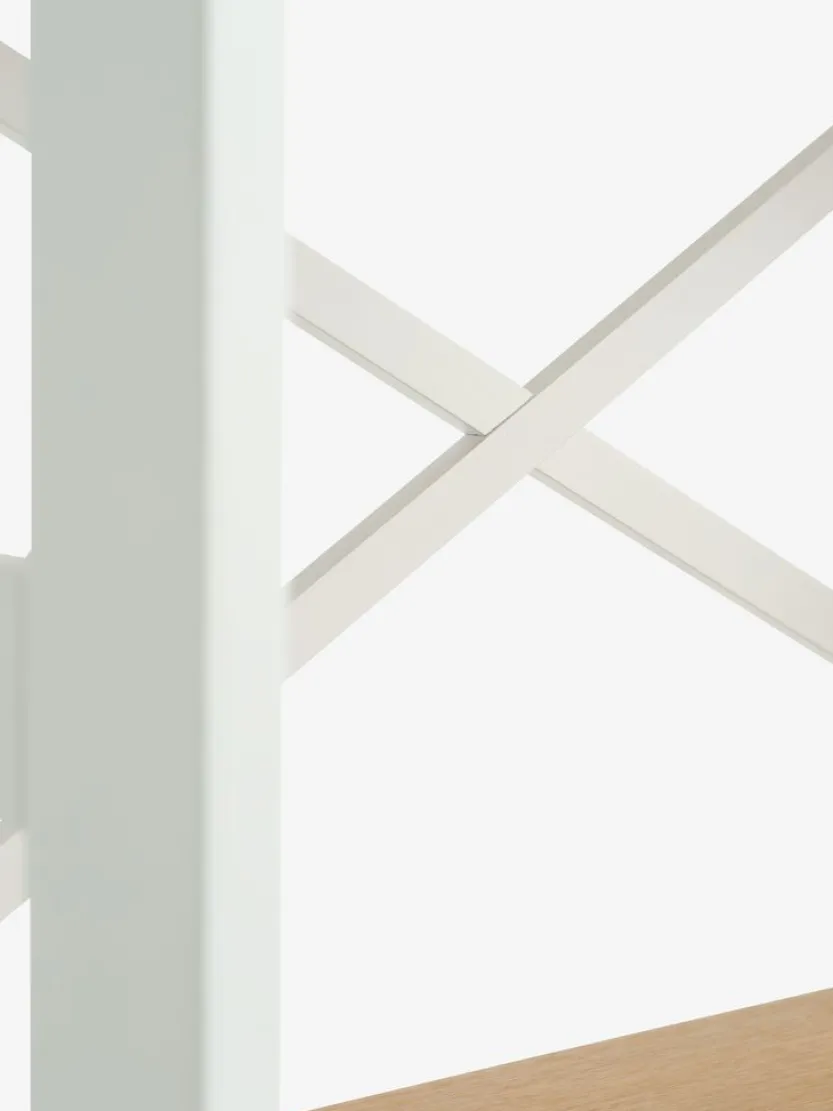 Wandrek INTRUP 3 schappen wit/eiken