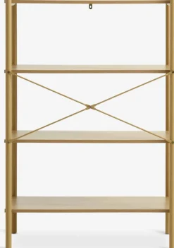 Wandrek LINDVED 4 schappen eiken kleur