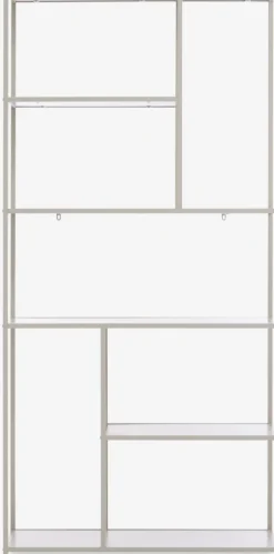 Wandrek RUDERSDAL 7 schappen beige