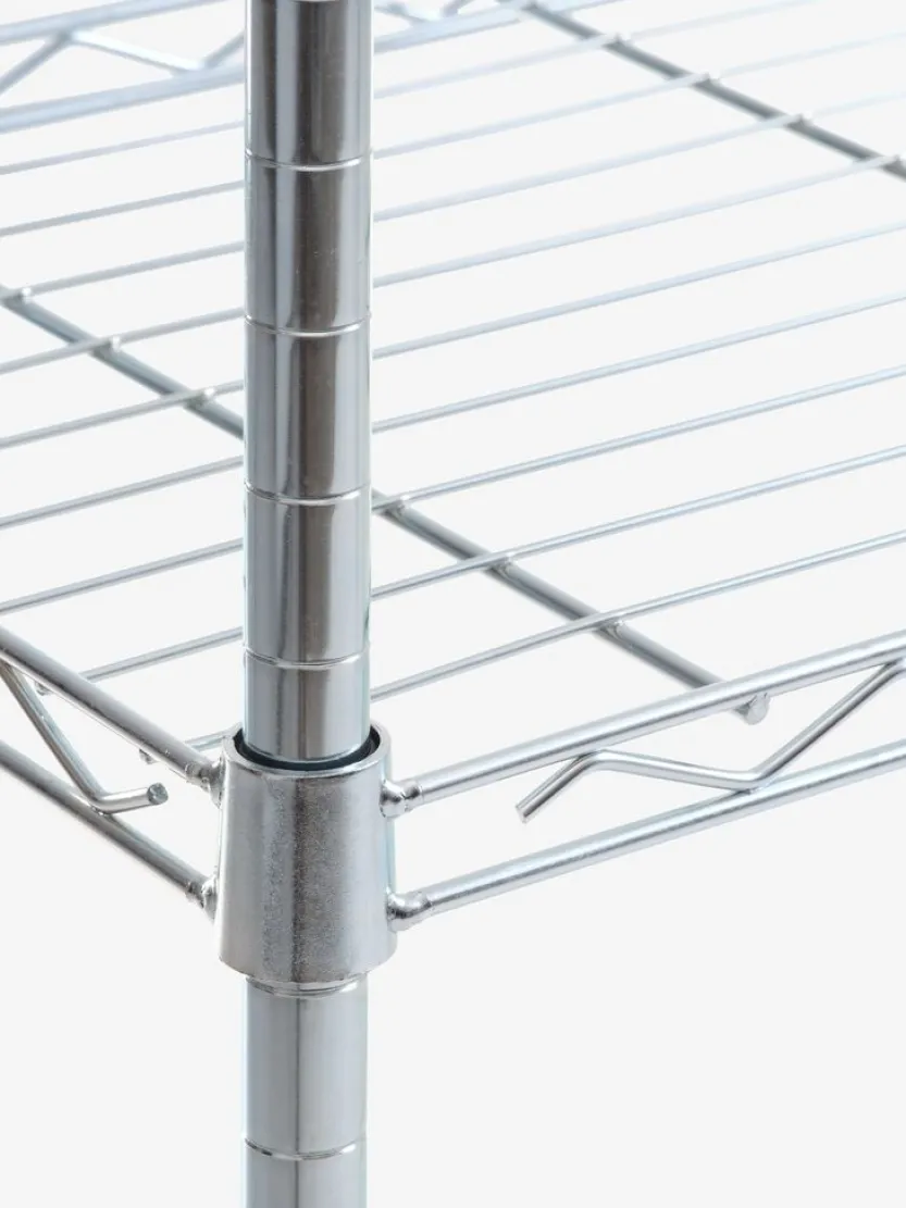 Wandrek VINDINGE 6 schappen chroom