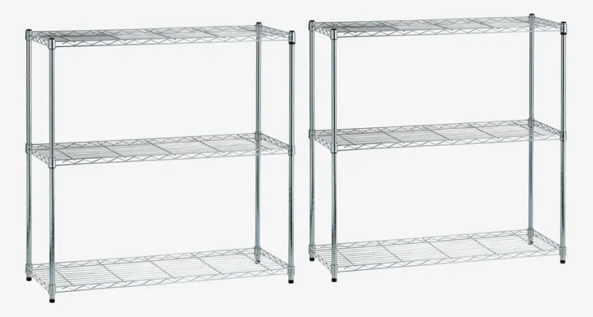 Wandrek VINDINGE 6 schappen chroom