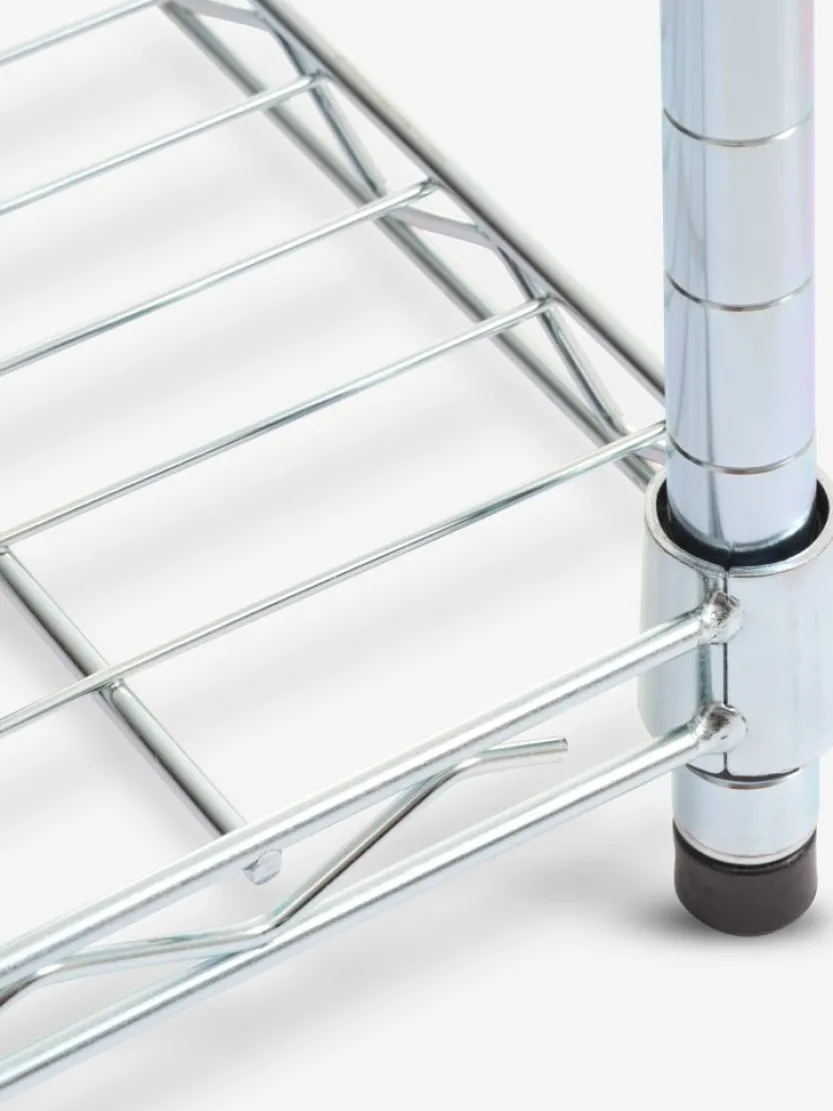 Wandrek VINDINGE 6 schappen chroom