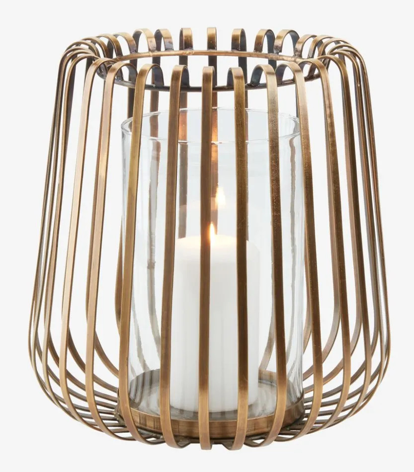 Windlicht FENJA Ø25xH26cm antiek brons