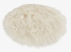 Zitkussen BALSAMIN Ø34 imitatiebont wit