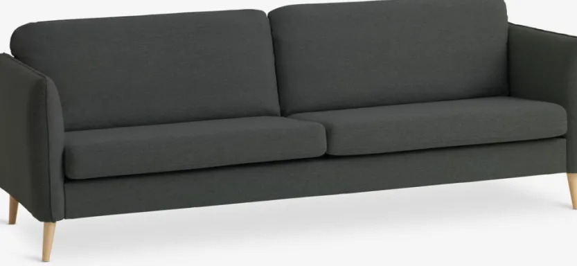 3-zitsbank AARHUS donkergrijze stof