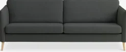 3-zitsbank AARHUS donkergrijze stof