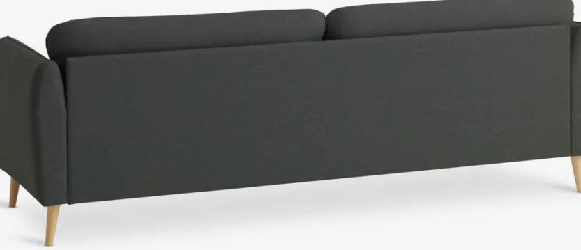 3-zitsbank AARHUS donkergrijze stof