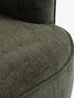 2,5-zitsbank BREDAL olijfgroene stof/eiken kleur
