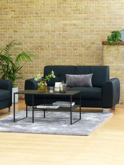 2-zitsbank DAMHALE zwart