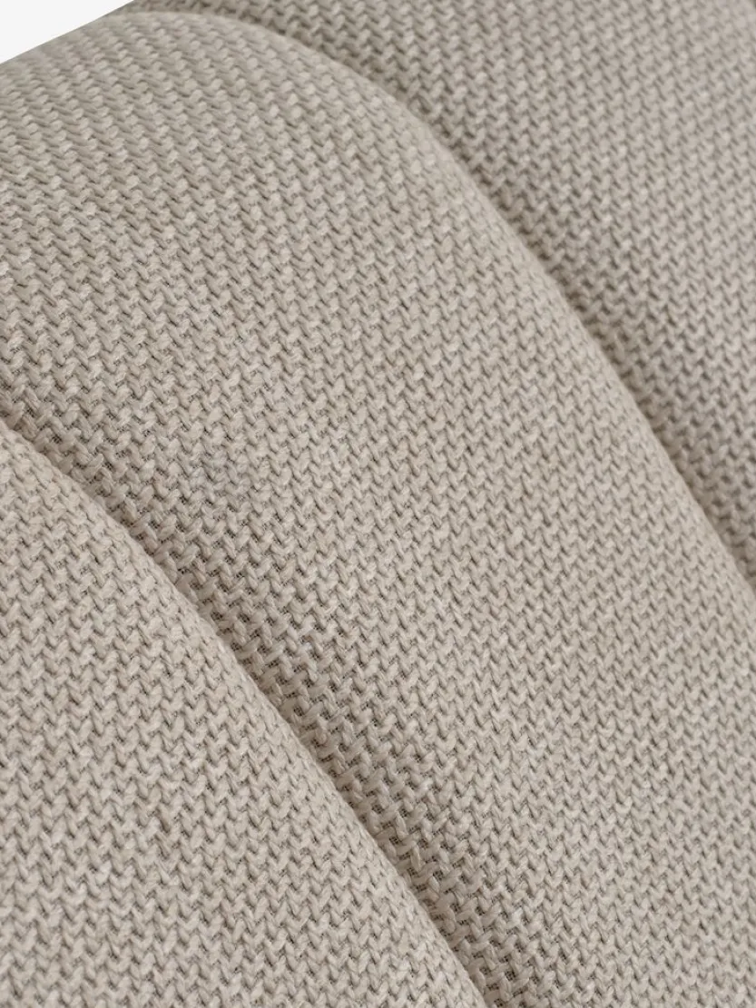 2,5-zitsbank EGEDAL beige stof/eiken kleur