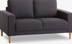 2-zitsbank EGENSE donkergrijze stof