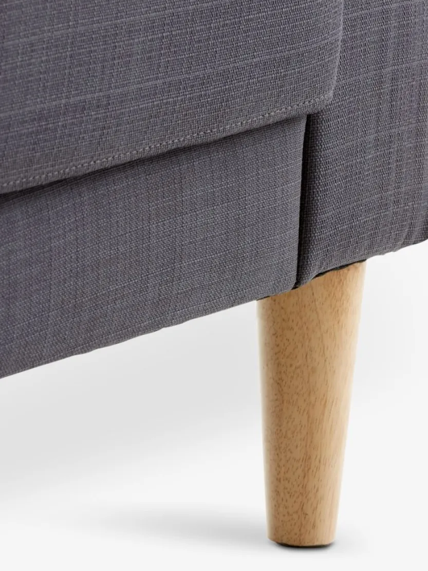 3-zitsbank EGENSE donkergrijze stof