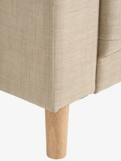 2-zitsbank EGENSE zandkleurige stof/eiken kleur