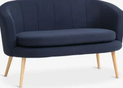 2-zitsbank GISTRUP donkerblauwe stof