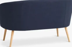 2-zitsbank GISTRUP donkerblauwe stof