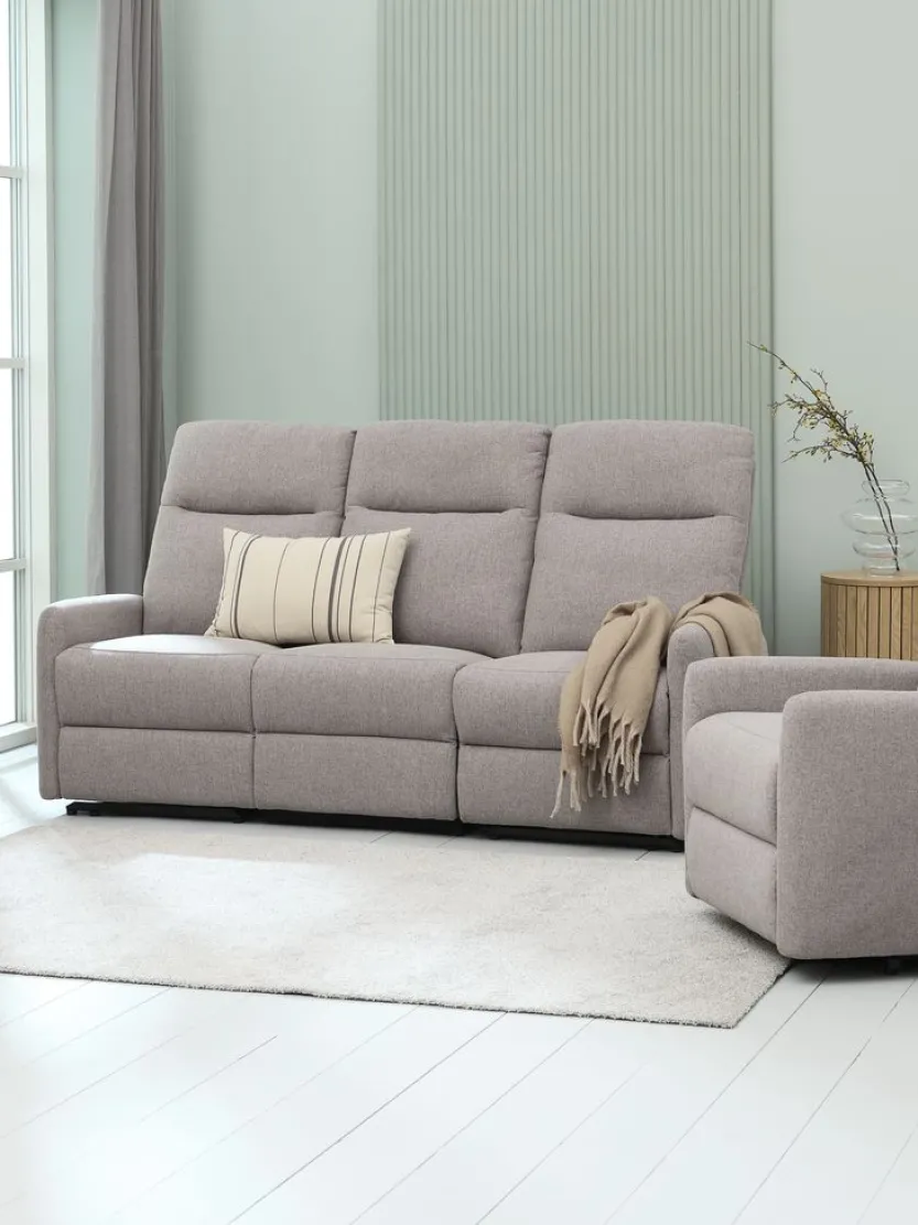 3-zitsbank VONSILD elektrisch lichtgrijs