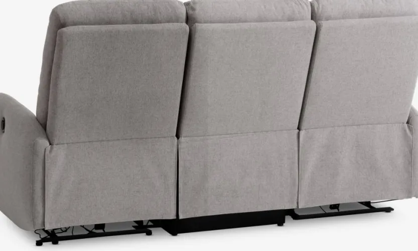 3-zitsbank VONSILD elektrisch lichtgrijs